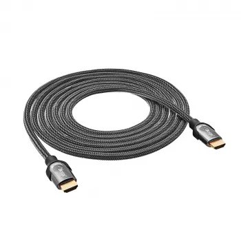 Akyga AK-HD-30S Cable HDMI 2.1, 48 Gbit/s, 8K 60 Hz / 4K 120 Hz, trenzado, 3 m, negro