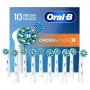 Cabezales de cepillo de repuesto Oral-B Pro CrossAction, pack de 10, blanco