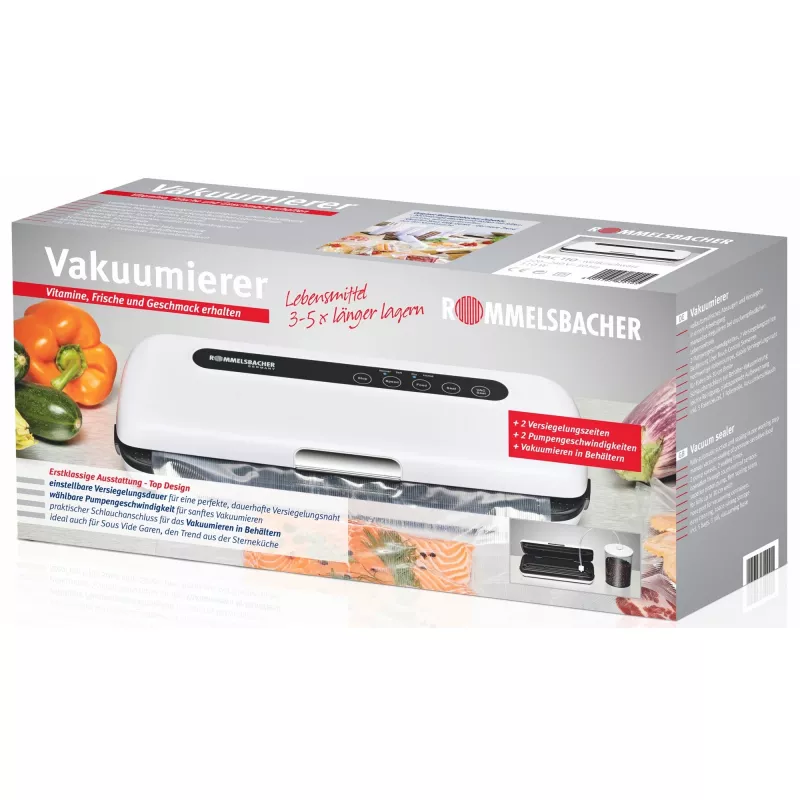 Rommelsbacher VAC110 - 360 x 155 x 75 mm - negro - blanco (VAC 110)