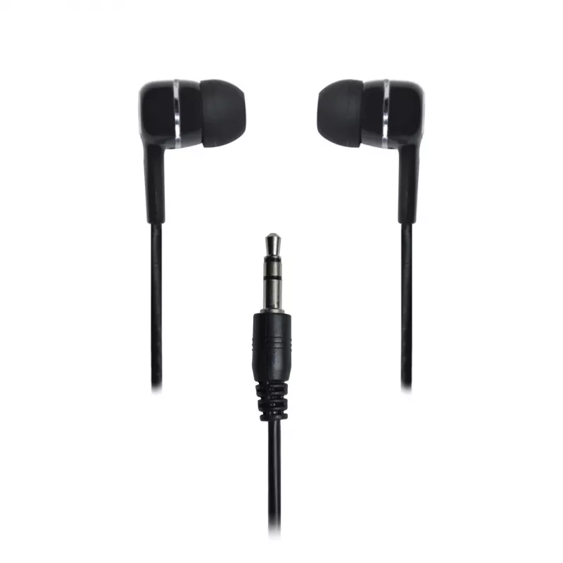 VAKOSS LT-437EX auriculares intrauditivos con cable, binaurales, cable de 1 m, negros