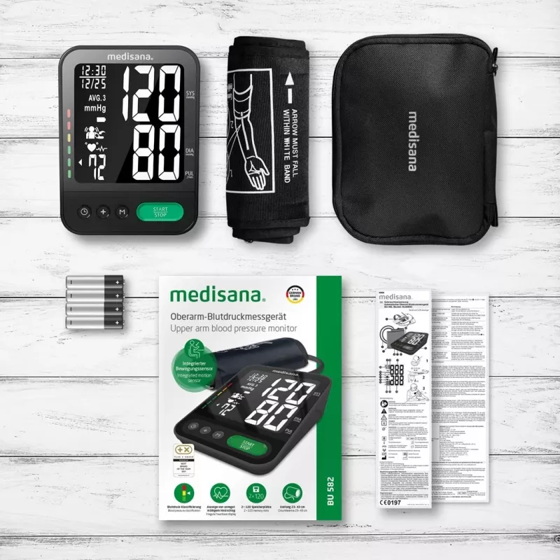 Tensiómetro de brazo Medisana BU 582 (negro)