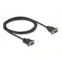 DeLOCK cable serie RS-232 D-Sub9 conector macho a conector macho 2 m negro