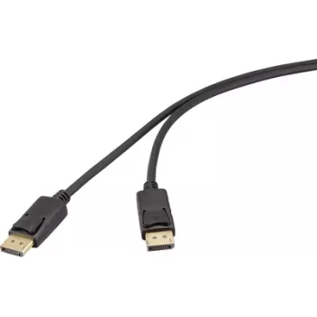 Renkforce Conector DisplayPort Negro RF-6830476 4K UHD (RF-6830476)