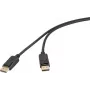 Renkforce Conector DisplayPort Negro RF-6830476 4K UHD (RF-6830476)