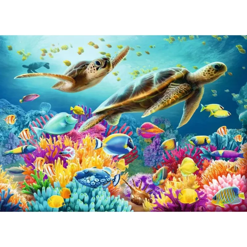 Puzle Ravensburger Mundo submarino azul 1000 piezas, adolescentes/adultos, formato estándar
