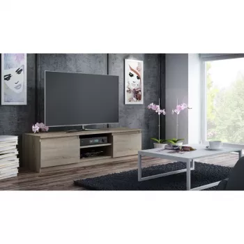 Mueble TV Topeshop RTV140 SONOMA con 2 estantes