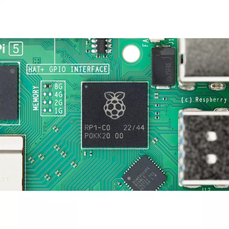 Ordenador de placa única Raspberry Pi 5 placa de desarrollo — 2400 MHz Arm Cortex-A76, hasta 16 GB LPDDR4x, MicroSD, USB 3.2, Wi‑Fi 5