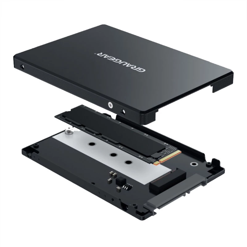 Kit de montaje GRAUGEAR G-CV-M2T25 negro aluminio