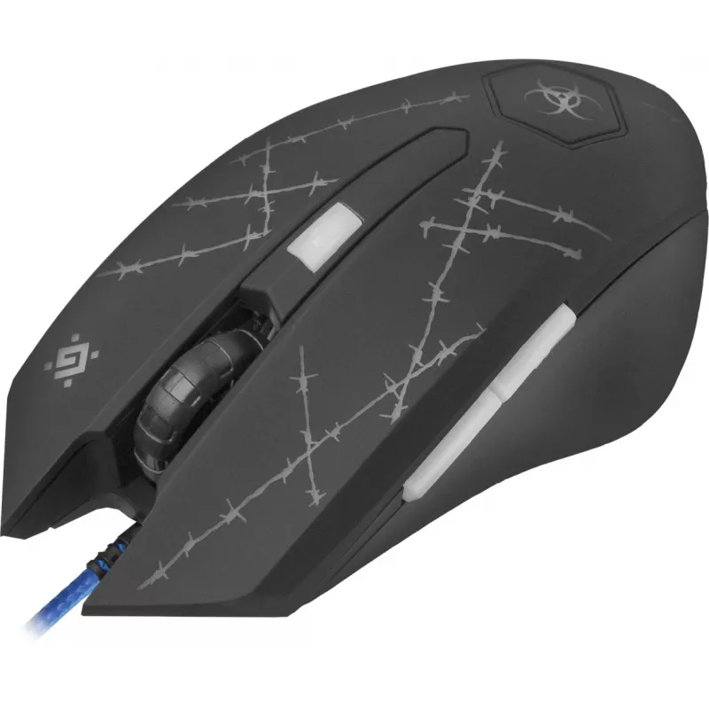 Ratón gaming Defender Forced GM-020L ambidiestro USB Type-A óptico 3200 DPI