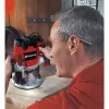 Fresadora Einhell TE-RO 1255 E - 1200 W - Ø 6 y 8 mm - regulación de velocidad - tope paralelo - adaptador de aspiración - incl. accesorios