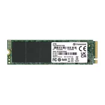 Transcend 115S - SSD - 2TB - interno - M.2 2280 (de doble cara) - PCIe 3.0 x4 (NVMe) (TS2TMTE115S)