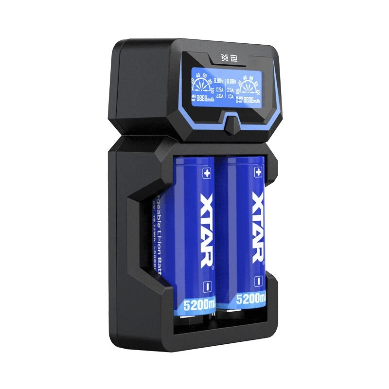 Cargador XTAR X2 para Li-Ion 18650