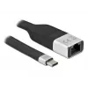 Cable plano FPC DeLOCK 86936 USB Type-C a Gigabit LAN 15 cm