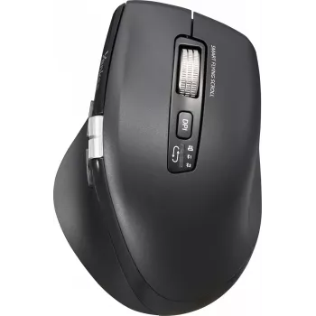 Ratón inalámbrico YENKEE SPIN DUAL 2095BK — ratón óptico compacto de doble modo, modelo YMS 2095B SPIN
