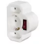 Adaptador de enchufe Hama 00108846 tipo F Universal Blanco