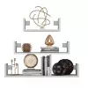 Topeshop MOBI 3P BIEL Estante flotante Montaje en pared Tablero de partículas, Blanco