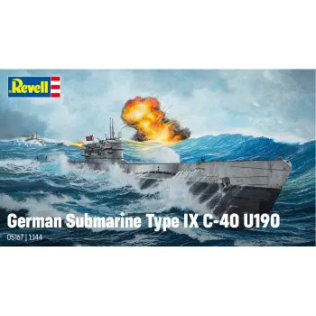 Maqueta de plástico German Submarine T.IX C/40 1/144