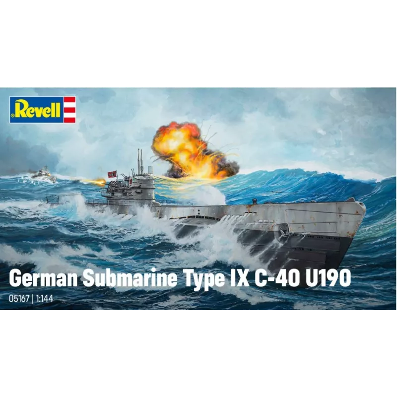 Maqueta de plástico German Submarine T.IX C/40 1/144