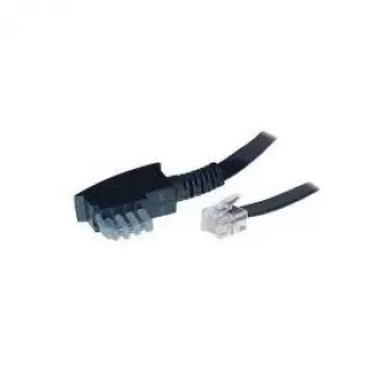 S/CONN 6 m TAE-N - RJ12 negro transparente TC 70166 ShiverPeaks