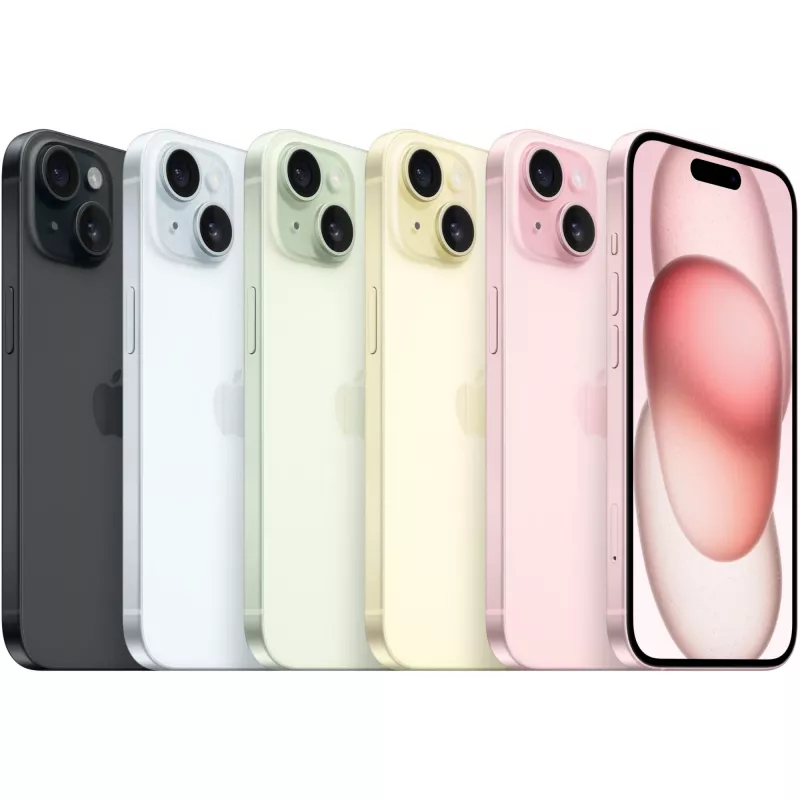 Apple iPhone 15 15,5 cm (6.1) Dual SIM iOS 17 5G USB Type-C 128 GB Negro