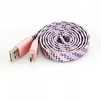 Sbox USB->Micro USB 2.0 M/M 1m colorfull blister rosa USB-103CF-P