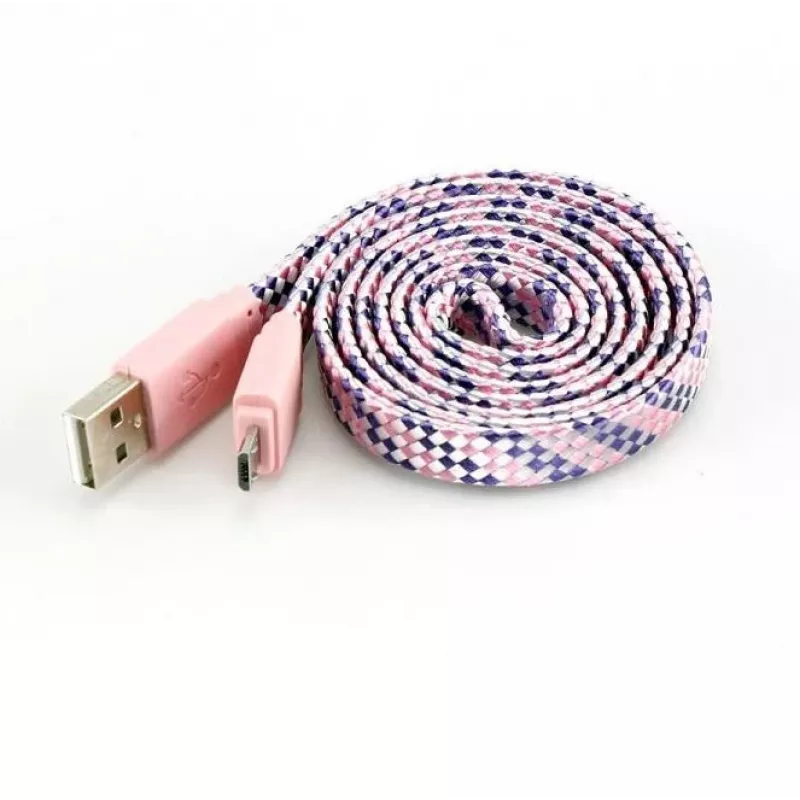 Sbox USB->Micro USB 2.0 M/M 1m colorfull blister rosa USB-103CF-P