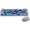 Conjunto de teclado y ratón inalámbricos CANYON HSET-W6 Kitty Edition AAA AA azul