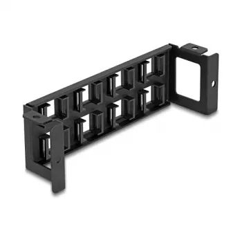 Patch panel DeLOCK 86517 negro metal plástico montaje en pared