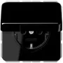 JUNG CD 1520 BFKL SW Toma de corriente tipo F Negra (CD1520BFKLSW)