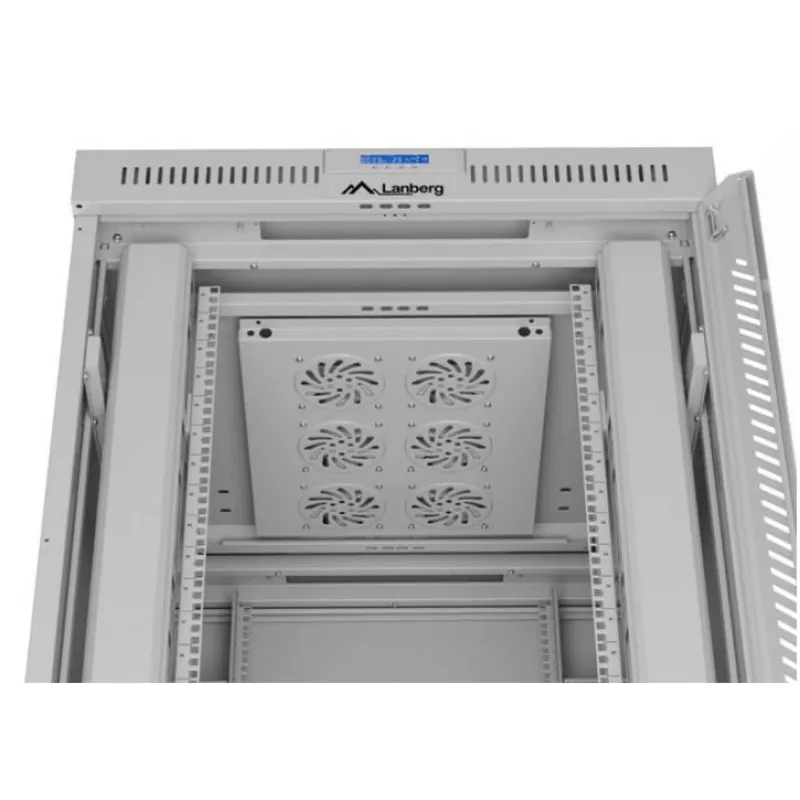 LANBERG 19 42U 800x1000 suelo puerta cristal LCD (FlatPack) gr (envío por agencia)
