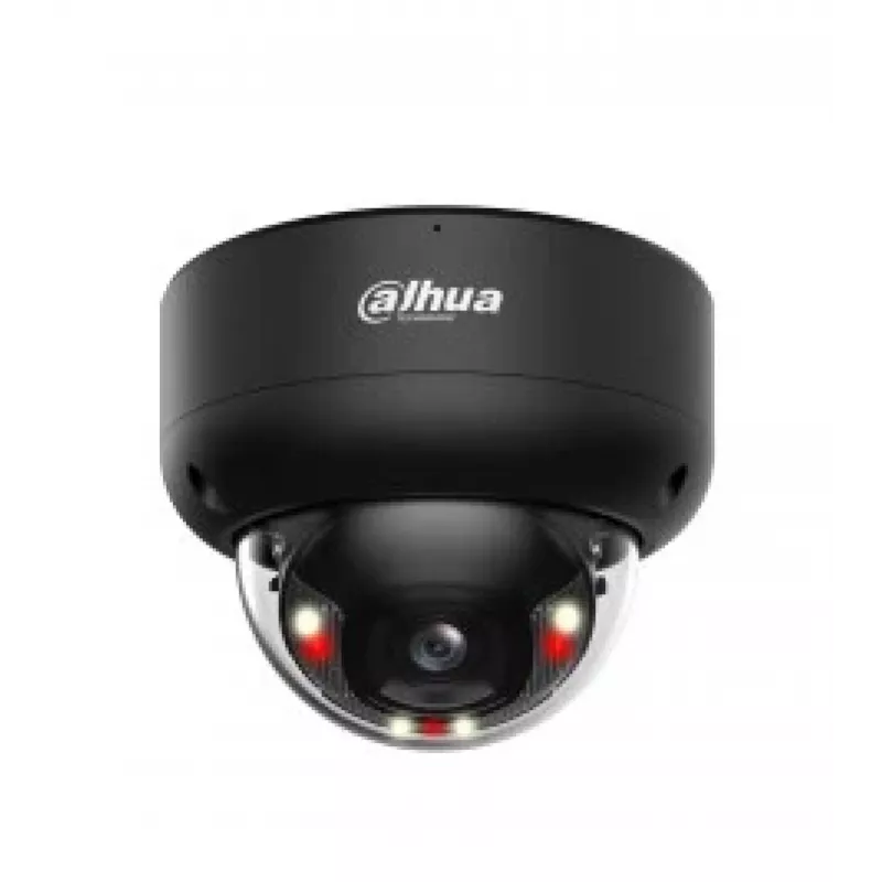 Cámara de vigilancia IP domo Dahua WizSense IPC-HDBW3849E-AS-IL — 3840×2160, montaje en techo, con cable, negra