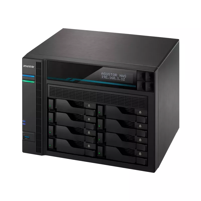 Asustor AS6508T NAS torre Intel Atom® C3538 8 GB DDR4 0 TB ADM negro