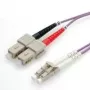 Cable de fibra óptica VALUE 50/125µm OM4, LC/SC, violeta 1,0m (21.99.8761)