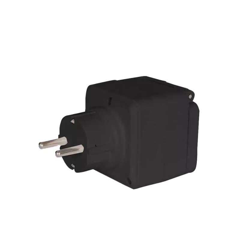 Enchufe inteligente Denver PLO-108 negro exterior IP44 con cable inalámbrico
