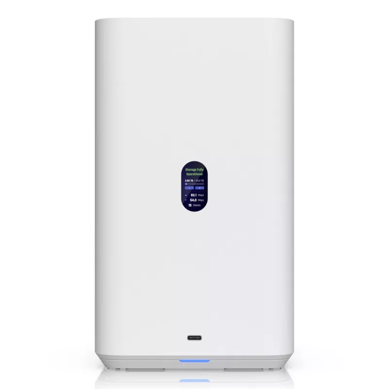 Ubiquiti UNAS-2-W Unifi Nas 2X 3.5 bahías HDD, 2,5 GbE, USB-C, adaptador PoE++