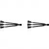 Cable divisor NA-SC1 Sx2 negro, 13,5 cm, 2 uds., para ventilador PWM