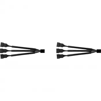 Cable divisor NA-SC1 Sx2 negro, 13,5 cm, 2 uds., para ventilador PWM
