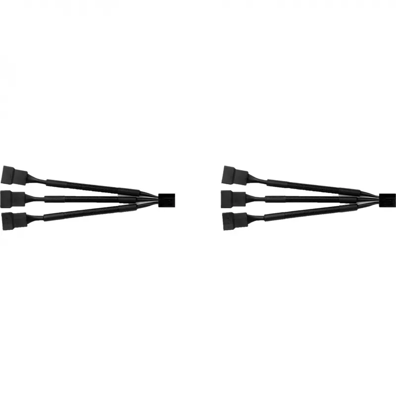 Cable divisor NA-SC1 Sx2 negro, 13,5 cm, 2 uds., para ventilador PWM