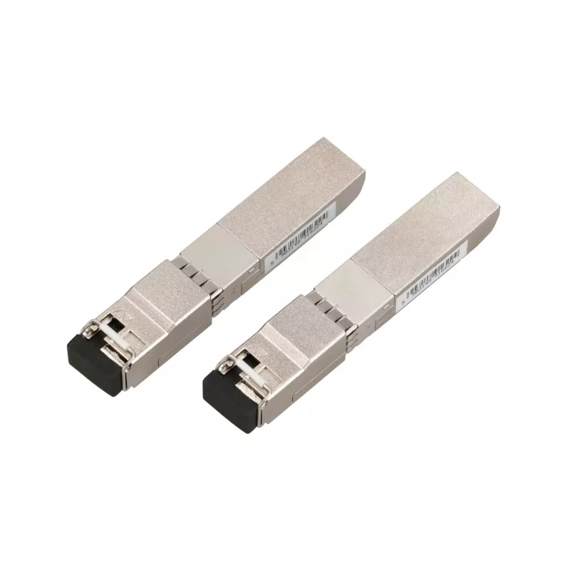Módulo SFP+ 10G WDM Extralink, 10 Gbit/s, 1490/1550 nm, monomodo, 80 km, LC, par