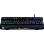 Rebeltec SHARK teclado gaming de tamaño completo, RGB, reposamuñecas integrado, resistente al agua