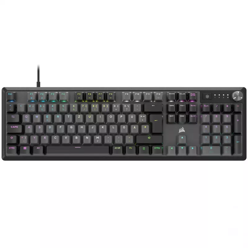 Corsair K70 CORE Teclado Gaming RGB USB QWERTZ Alemán Gris