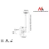 Soporte de techo ajustable Maclean MC-504A S 23-42 30kg