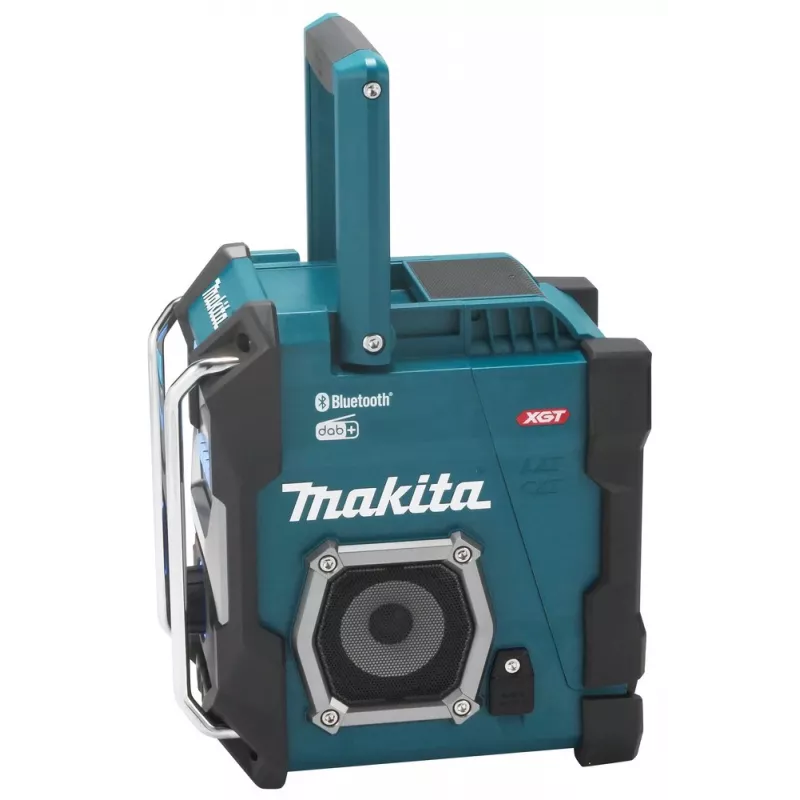 Radio Makita MR004G para obra analógica y digital negra, verde
