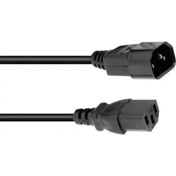 Alargador de cable de alimentación Omnitronic para aparatos 3x1,0 mm², 3 m de longitud