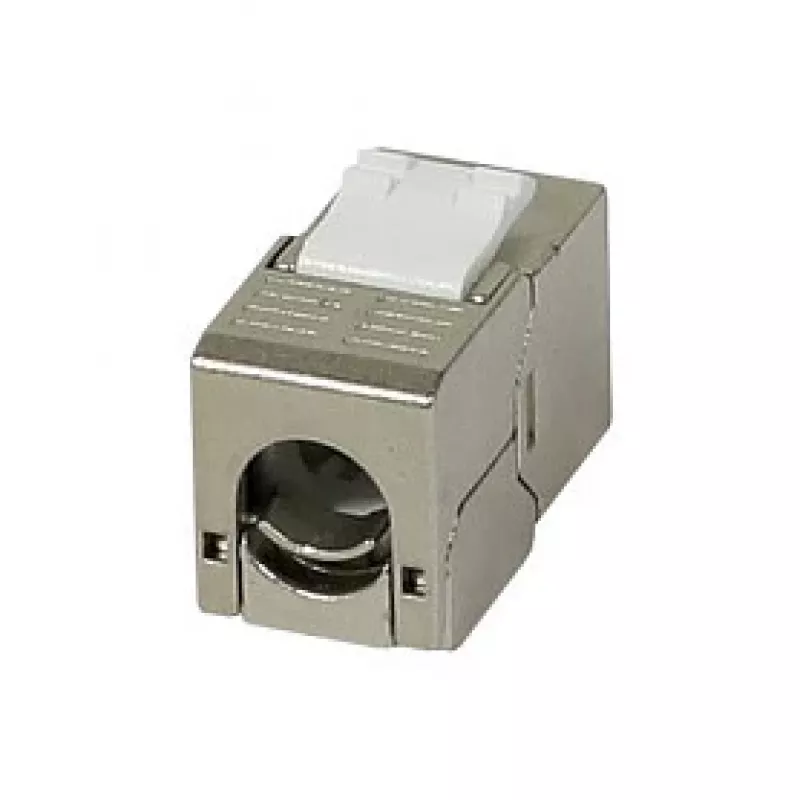 Módulo Keystone Synergy 21 conector hembra TP RJ45 CAT6A 500MHz corto con abrazadera de cable - cable - digital/datos