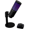 LORGAR SMP40, micrófono RGB con botón de silencio externo y soporte de metal, negro