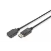 Digitus ASSMANN - Cable alargador DisplayPort - DisplayPort (M) - DisplayPort (H) - 2 m (DisplayPort 1.2) - moldeado - Negro (AK-340200-020-S)