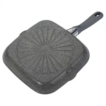 Sartén para parrilla BALLARINI 75002-941-0 cuadrada gris 28 cm