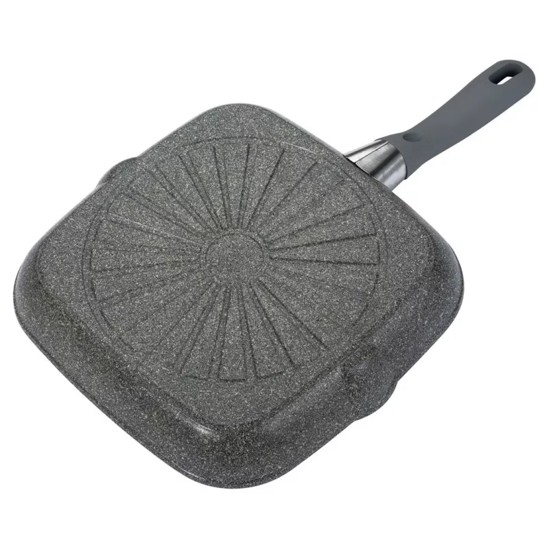 Sartén para parrilla BALLARINI 75002-941-0 cuadrada gris 28 cm