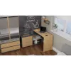 Mesa de ordenador de esquina Topeshop DANY ANT/ART KPL en L tablero de aglomerado